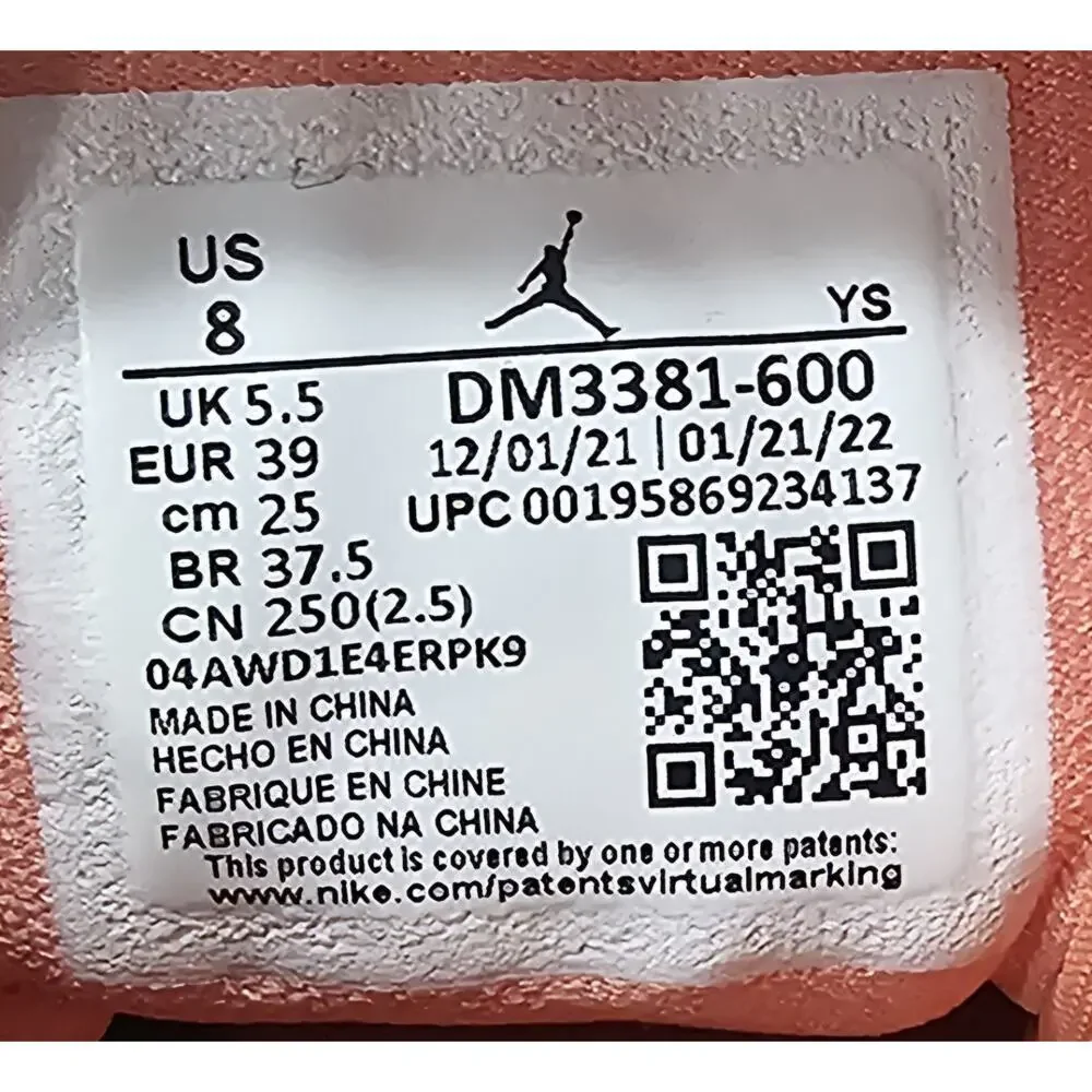 Air Jordan 1 Mid SE Rush Orange Black Women's Size 8 DM3381-600